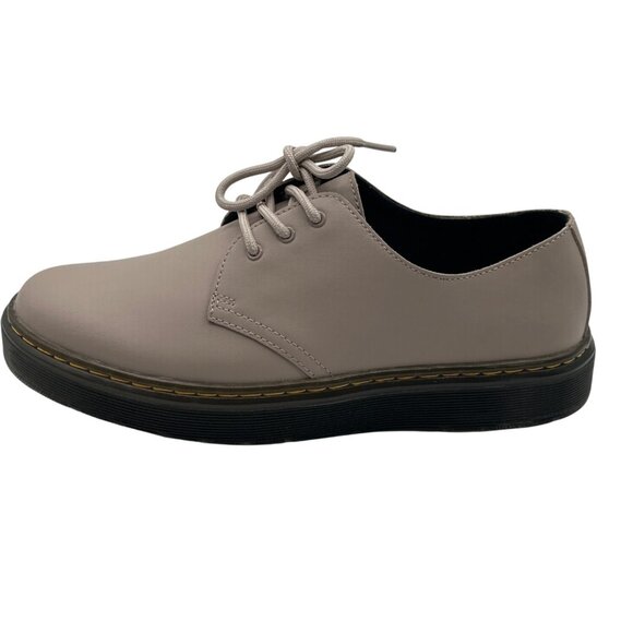 Dr. Martens Size M9 / W10 Beige Oxford Style Shoes Black Soles Yellow Stitching - Picture 6 of 9